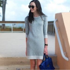 J.crew heather grey sweatshirt dress